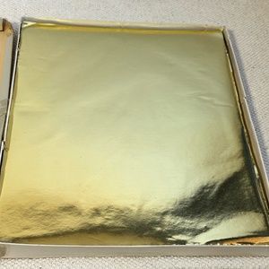 Rare Vintage Box of Gold Adhesive Color Craft Paper by Embosograf (1959)